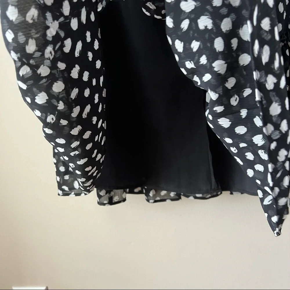 J.Crew Factory Crinkle V Neck Midi Dress XXS size 2 - Picture 6 of 11